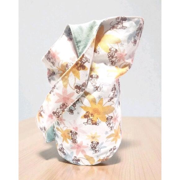 Disney Mickey & Minnie Mouse Floral Reversible Sling Bag New Release Mint Blue - Picture 1 of 8